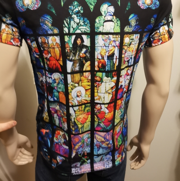 💎 Rare Men's Blackmilk St. Vitus Stained Glass BFT XS - Picture 3 of 8